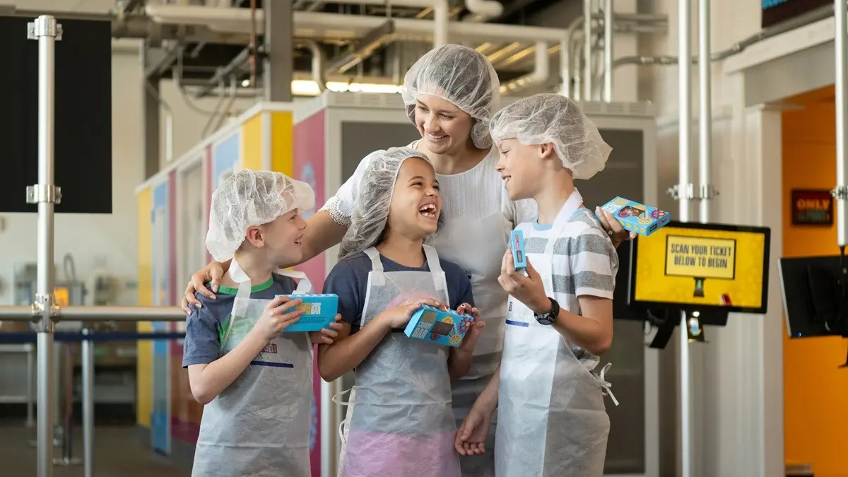 Family at Create Your Own Candy Bar