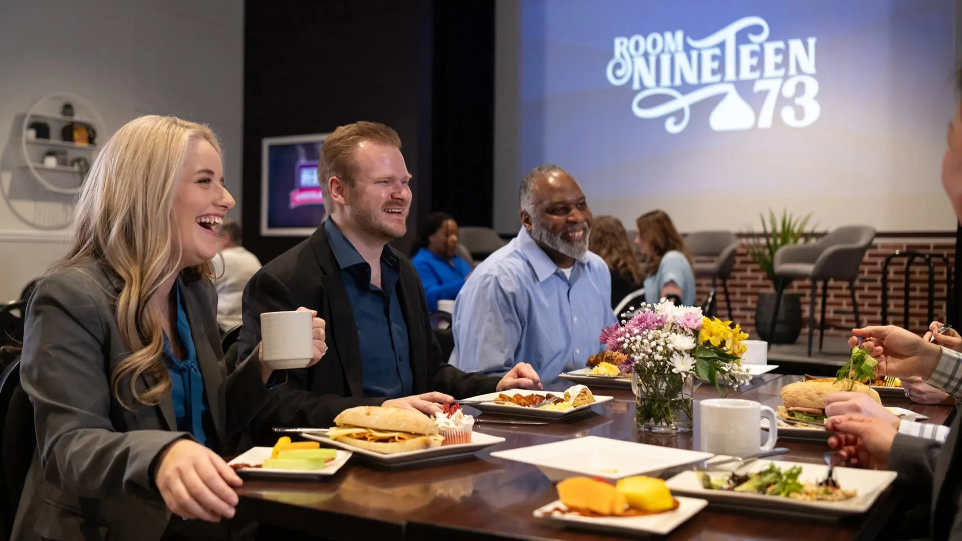 Group of meeting attendees